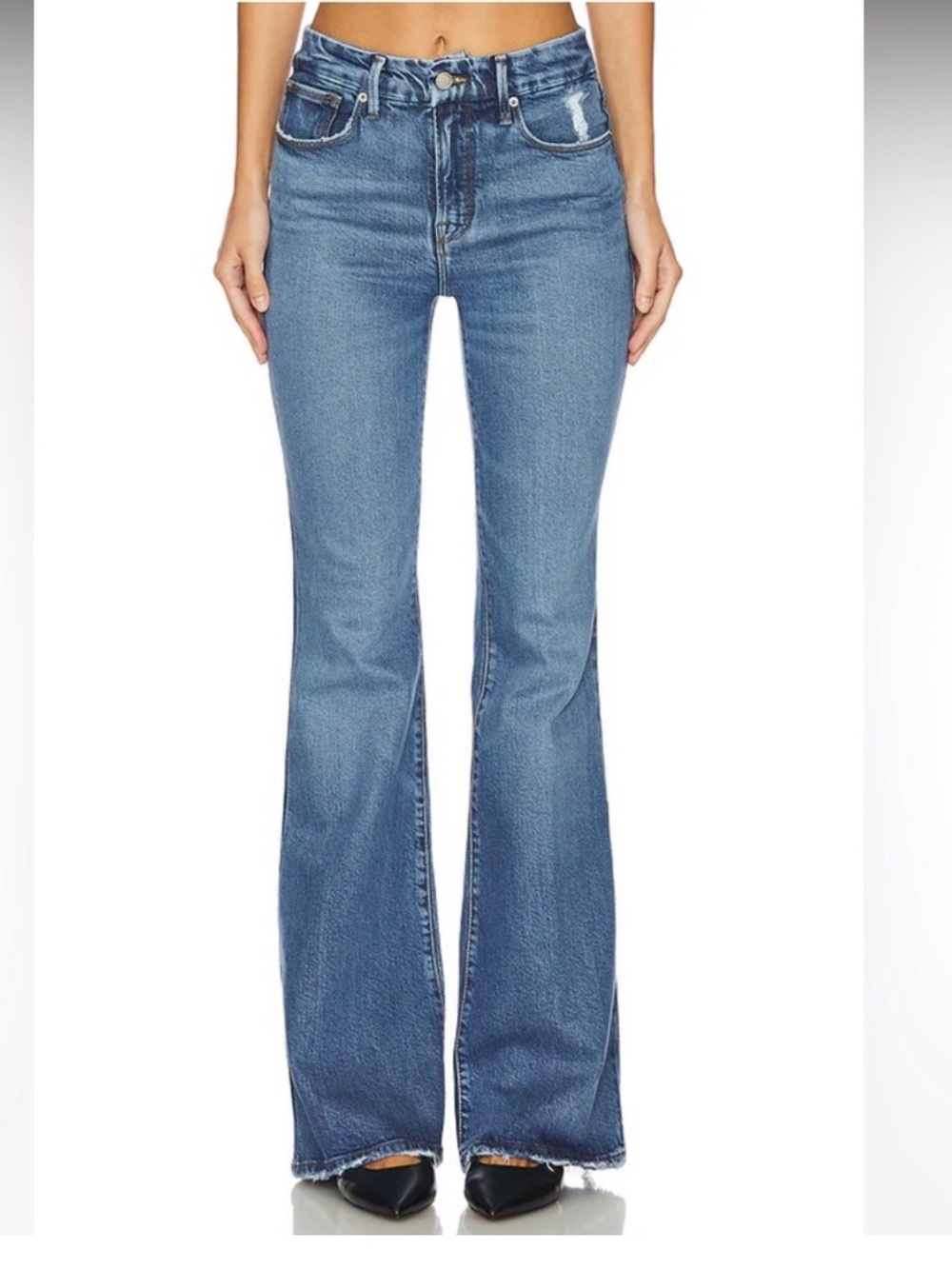 GOOD AMERICAN Good Legs Flare Jeans Size 18